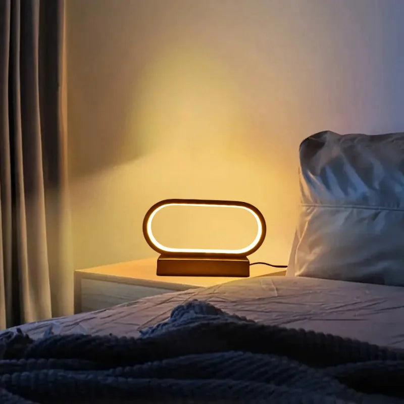 Modern LED Tri Color Dimming Desktop Decorative Table Lamp Bedroom Bedside Study Display Cabinet Home Decoration Night Light